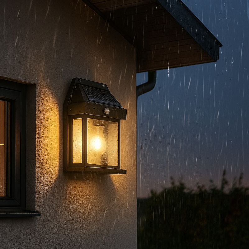 Luminária Solar de Parede com Sensor de Movimento
