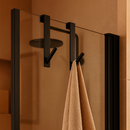 Toalheiro de Aço Inoxidável para Porta de Vidro