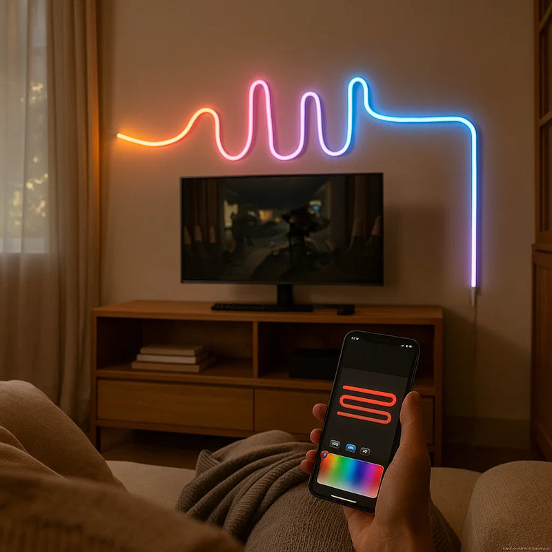 Fita Neon RGBIC Aurora