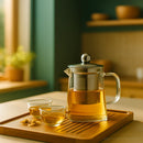 Bule de Vidro com Infusor Inox