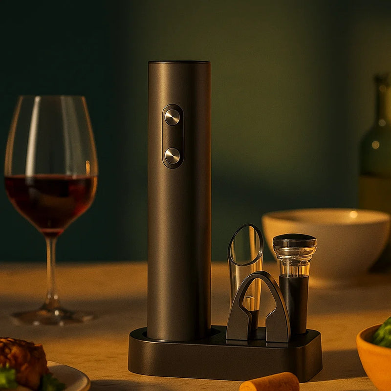 Abridor de Vinho Elétrico 4 em 1
